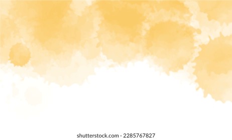 Yellow watercolor background. Watercolor background concept. vector.