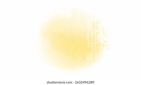 Yellow watercolor background with copyspace for your design. vector.