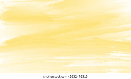 Yellow watercolor background with copyspace for your design. vector.