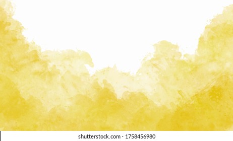 Yellow watercolor background for textures backgrounds and web banners design
