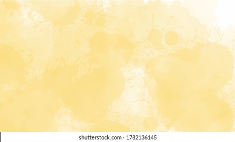 Yellow watercolor background for textures backgrounds and web banners design
