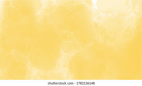 Yellow watercolor background for textures backgrounds and web banners design
