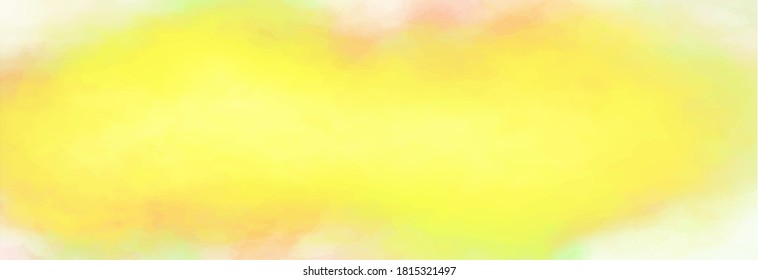 Yellow watercolor background for textures backgrounds and web banners design
