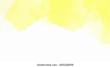 Yellow watercolor background for textures backgrounds and web banners design
