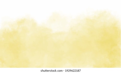 Yellow watercolor background for textures backgrounds and web banners design
 Stock Vector