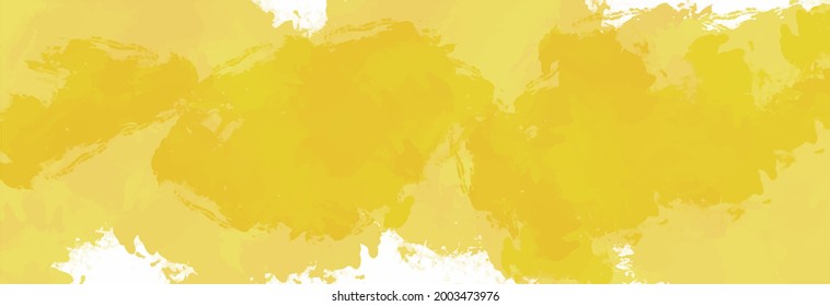 Yellow watercolor background for textures backgrounds and web banners design
