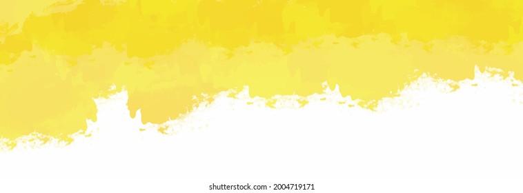 Yellow watercolor background for textures backgrounds and web banners design
