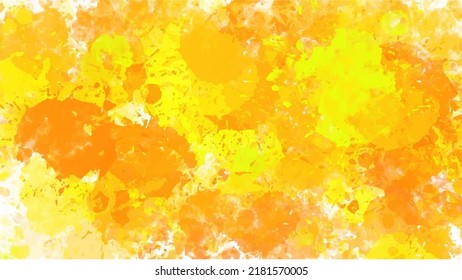 Yellow watercolor background for textures backgrounds and web banners design
