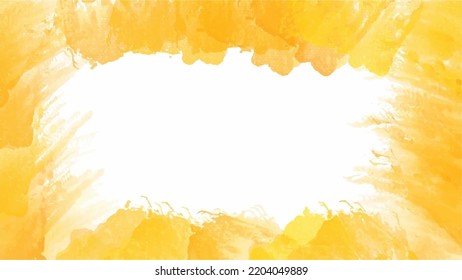 Yellow watercolor background for textures backgrounds and web banners design
