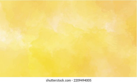 Yellow watercolor background for textures backgrounds and web banners design
