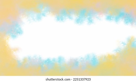 Yellow watercolor background for textures backgrounds and web banners design
