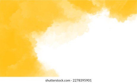 Yellow watercolor background for textures backgrounds and web banners design
