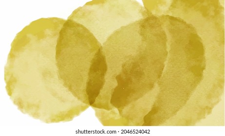 Yellow watercolor background for your design, watercolor background concept, vector.