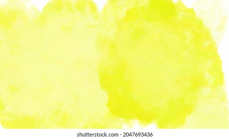 Yellow watercolor background for your design, watercolor background concept, vector.