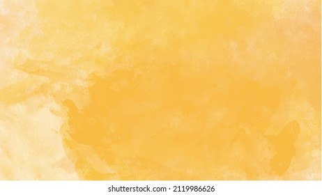 Yellow watercolor background for your design, watercolor background concept, vector.