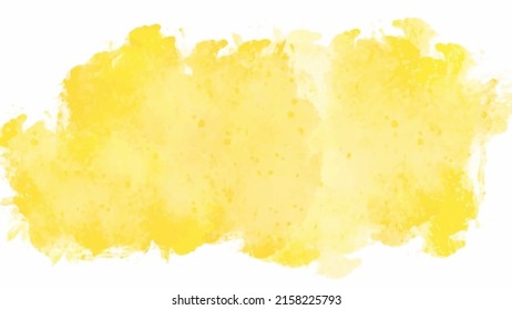 Yellow watercolor background for your design, watercolor background concept, vector.