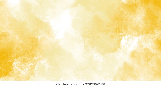 Yellow watercolor background for your design, watercolor background concept, vector.