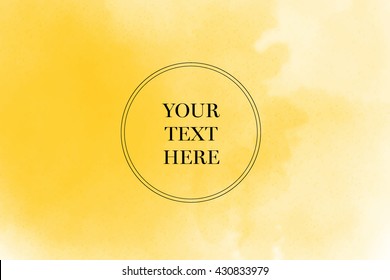 yellow watercolor card background