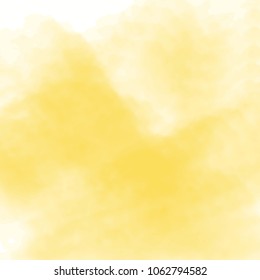 yellow watercolor cloudscape pattern with triangle shaped area, vector illustration