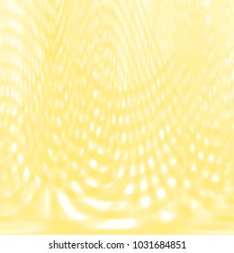 yellow watercolor curved grid pattern with white gaps, vector illustration