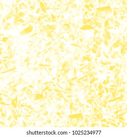 yellow watercolor speckle pattern with little irregular edgy stains on white background, vector illustration