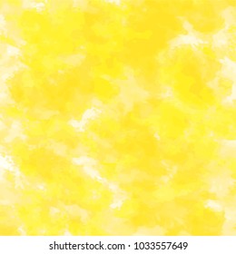 yellow watercolor splash pattern with different transparent color shades, vector illustration