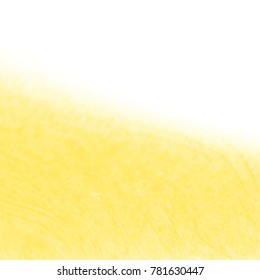 yellow watercolor structure pattern with short crisscrossed lines on white background, vector illustration