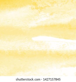 Yellow watercolor texture background, hand painted vector illustration. Perfect for social media posts, wedding invitations, business cards, quotes, wall art, and much more!