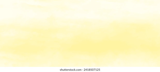Gelbe Aquarell-Struktur, Vektorhintergrund für Karten, Flyer, Poster, Banner und Cover-Design. Handgezeichnete Aquarellfarben-Illustration für Ihr Design. Sommerlicher Hintergrund.