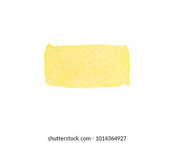 yellow watercolor vector backdrop for cute design tag, business card, invitation, web , text and logo isolated on transparent background. color like gold,  lemon, honeydew, sand, yarrow, meadowlark