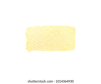 yellow watercolor vector backdrop for cute design tag, business card, invitation, web , text and logo isolated on transparent background. color like gold,  lemon, honeydew, sand, yarrow, meadowlark