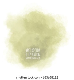 yellow watercolor vector background