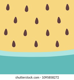 Yellow watermelon background vector.