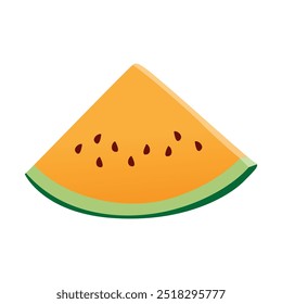 Yellow Watermelon Vector Art in Vibrant Colors