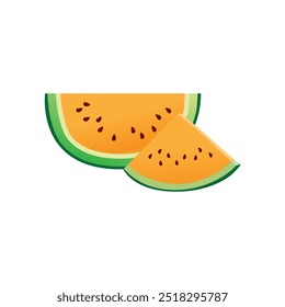 Yellow Watermelon Vector Art in Vibrant Colors