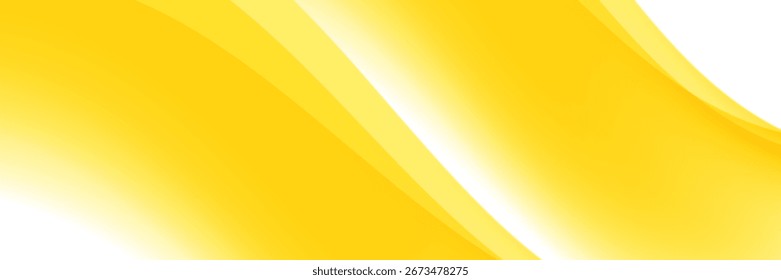Fondo abstracto de la onda amarilla. Diseño moderno de moda y simple