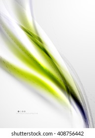 Yellow wave abstract background. Vector modern template