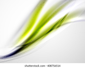 Yellow wave abstract background. Vector modern template