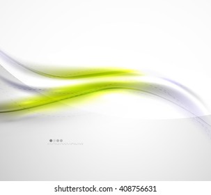 Yellow wave abstract background. Vector modern template