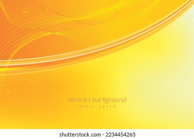 Yellow wave background. Abstract Fresh Blurry Yellow Smooth Curve Background Design 