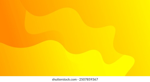 Fondo amarillo de la onda, fondo geométrico amarillo con color del gradiente