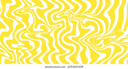 yellow wave background with thick lines