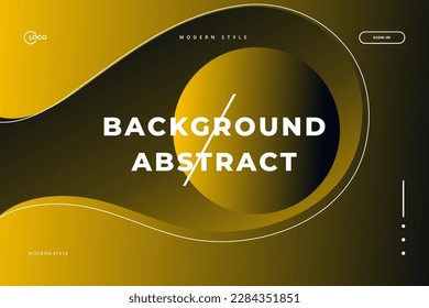 Yellow Wave Dynamic 3D abstract background with modern fluid shape concept and minimalist poster suitable for various design media, including banner, web, header, cover, billboard, flyer