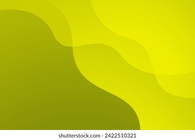 Die gelbe Wellenlage überschneidet modernen abstrakten Hintergrund. Vektorgrafik