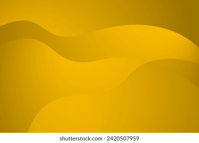 Yellow wave minimal abstract background for banner, poster, brochure, website. vector illustration