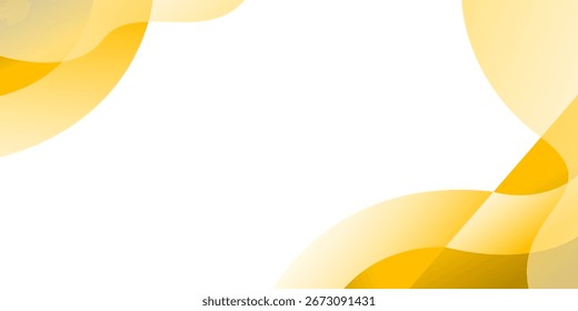 La onda amarilla se superpone al fondo moderno con el espacio blanco para el texto y el mensaje. Diseño de la Plantilla	