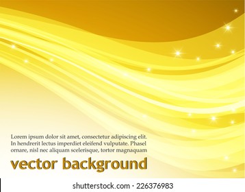 Yellow waves background