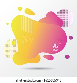 yellow waves colors abstract background vector illustration design