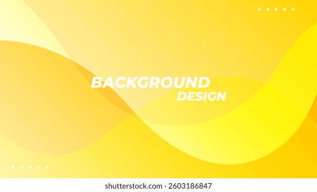 yellow wavy gradient background in modern design style