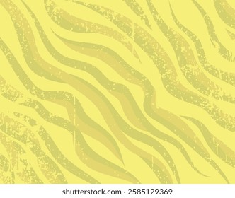 Yellow Wavy Grunge Texture Background